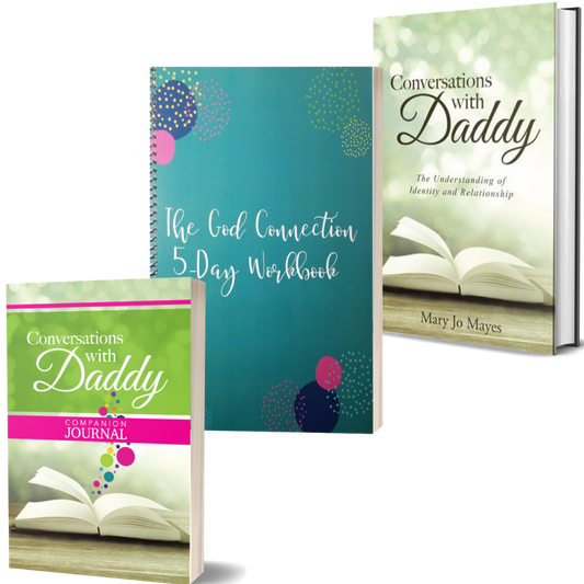 3 Book Set - Conversations With Daddy ~ Companion Journal ~ The God Connection Workbook