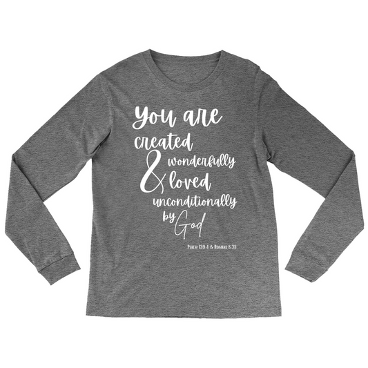 Created & Loved Long Sleeve T-Shirt