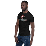 NOCURSER under Logo Black Short-Sleeve Unisex T-Shirt