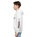 NOCURSER under Logo White Unisex fleece hoodie